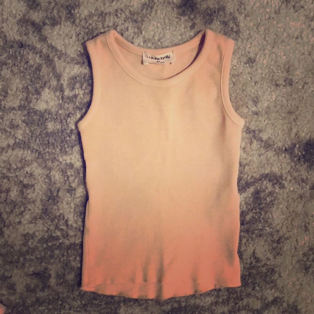 1+ in the family ribbed tank top